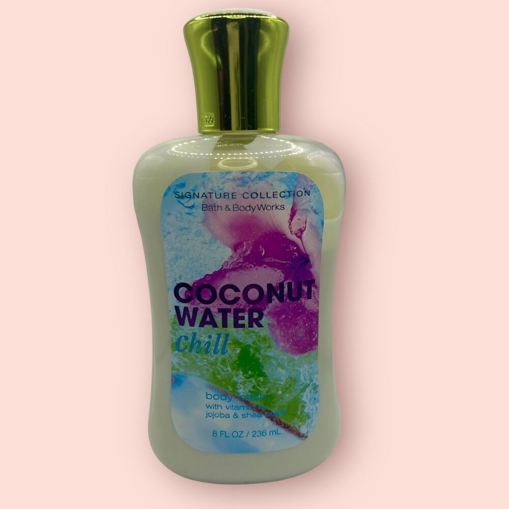 Bath & Body Works COCONUT WATER CHILL Body Lotion 8oz Used